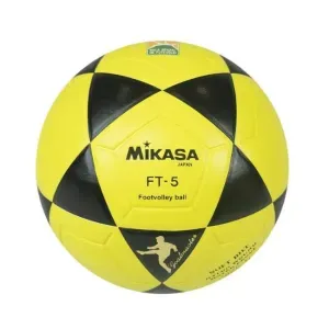 BOLA OFICIAL DE FUTEVÔLEI MIKASA FT-5 - AMARELA E PRETA